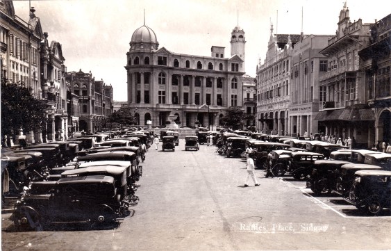 Singapore - Raffles Place in the 1930s.