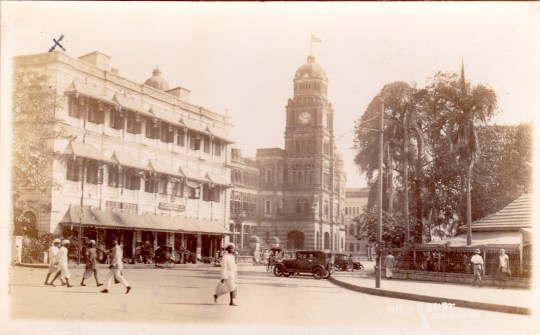Rangoon City View with the High Court at centre. Collection of the Author.
