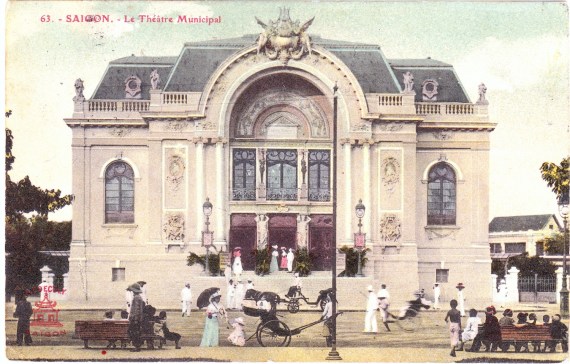 The Municipal Opera House, erected in 1897 and recalling the Paris Opera House.  