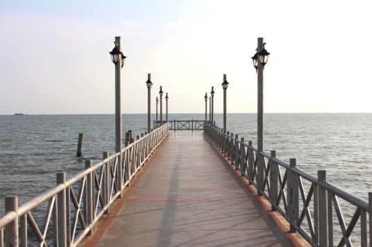 The Pier at the Portuguese Settlement.