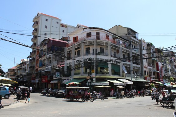 Retro streetscapes in Phnom Penh's Old Town.
