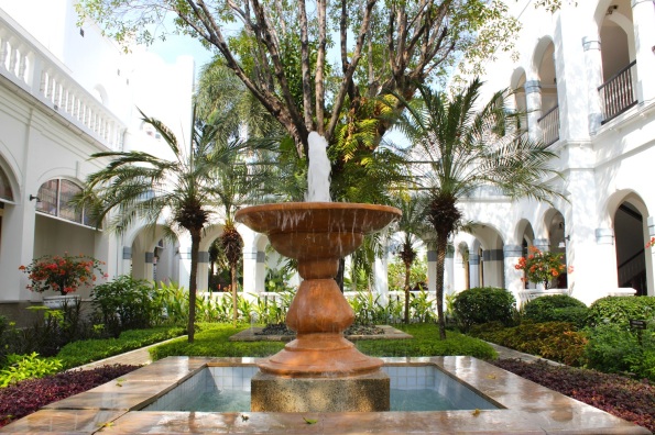 Courtyard garden in the magnificent Hotel Majapahit (formerly Hotel Oranje).  