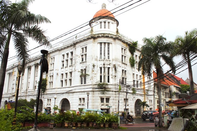 The former Chartered Bank of Australia, China and India, along Jalan Bank.  